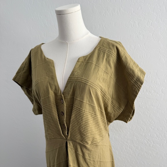 Free people Outta Here Midi Olive Green Women's Dress, Medium - Picture 4 of 6